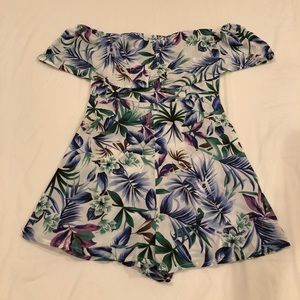 off shoulder romper!